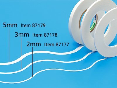 タミヤ 曲線用マスキングテープ 3種セット ( 2mm : 3mm : 5mm ) 滑らかできれいな曲線に貼ることができる便利なセットです。